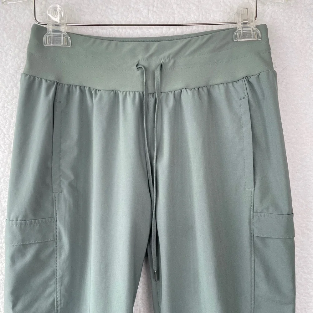 Calia Womens Sage Green Cargo Jogger Pants Size Small Lightweight Stretch Hiking - Picture 2 of 9